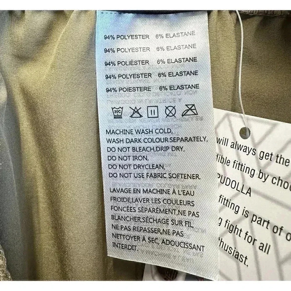 Pudolla Jogger Pants Men Size Medium Tan Pockets Outdoor Active Performance Wear - Picture 7 of 8